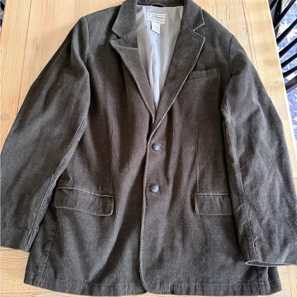 Vintage L.L. Bean Olive green/brown Labelled Jacket with Green LL Bean Logo